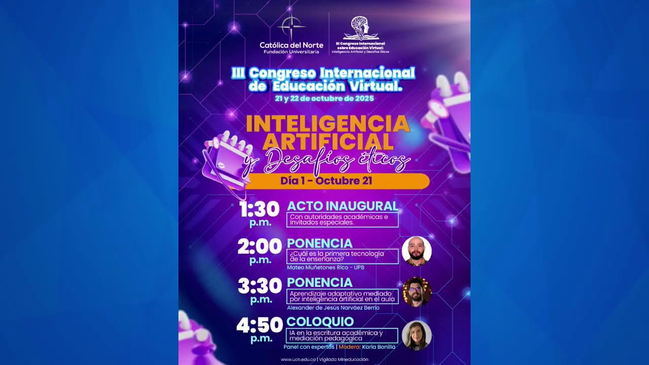 III Congreso Internacional de Educaci&oacute;n Virtual &ndash; Inteligencia artificial y desaf&iacute;os &eacute;ticos