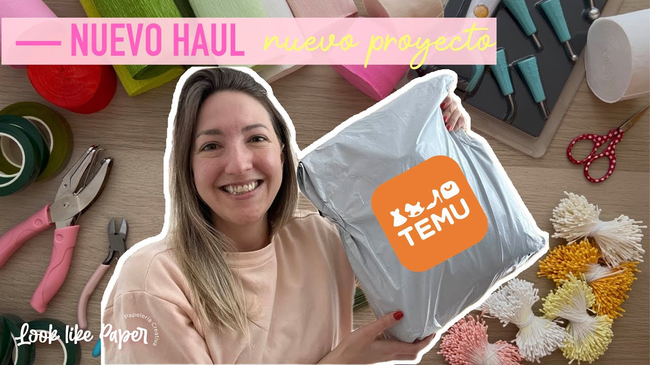 Nuevo HAUL de TEMU ✂️✨ [ Compritas para un nuevo proyecto #craft de papelería creativa ]