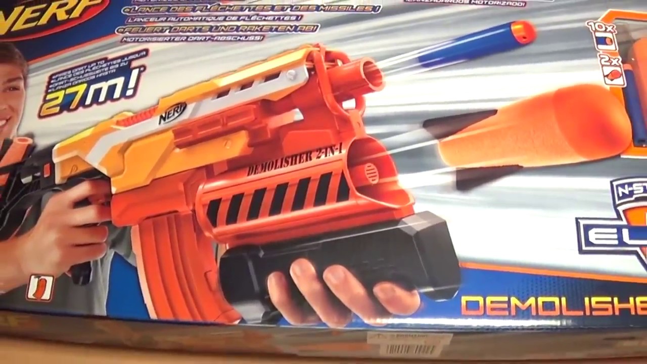 ОБЗОР Нерф Элит Разрушитель Demolisher купить в Nerf-x.ru