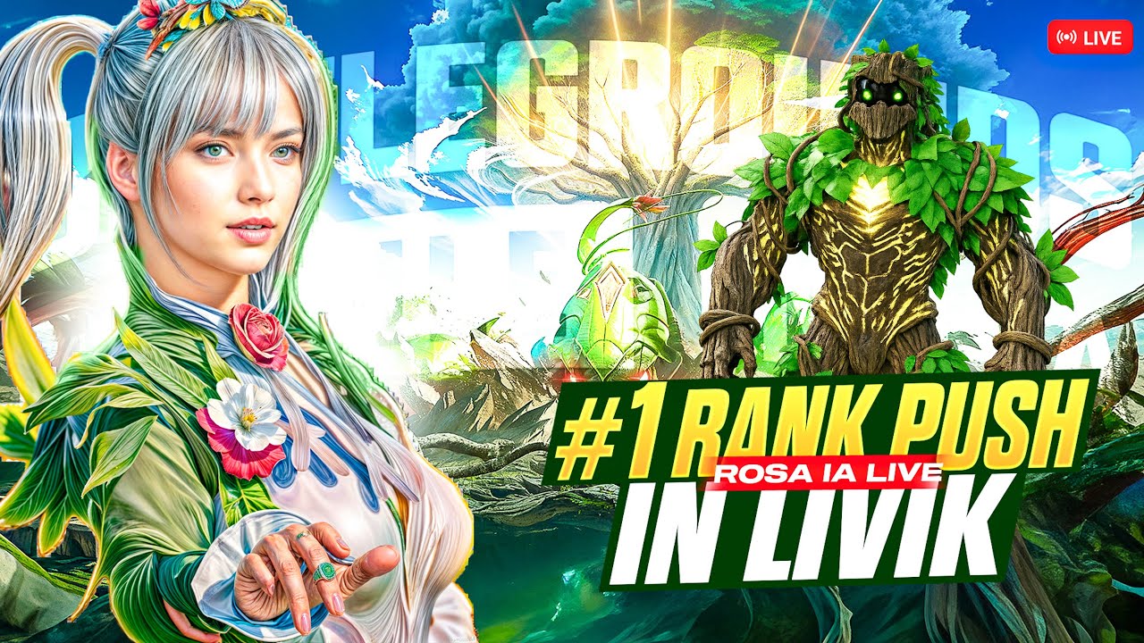 ROSA IS BACK  #1 RANK PUSH IN LIVIK🔥🔥  WITH ROSA ||
