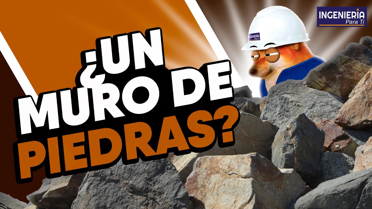 Muro de gravedad a base de mampostería de piedras