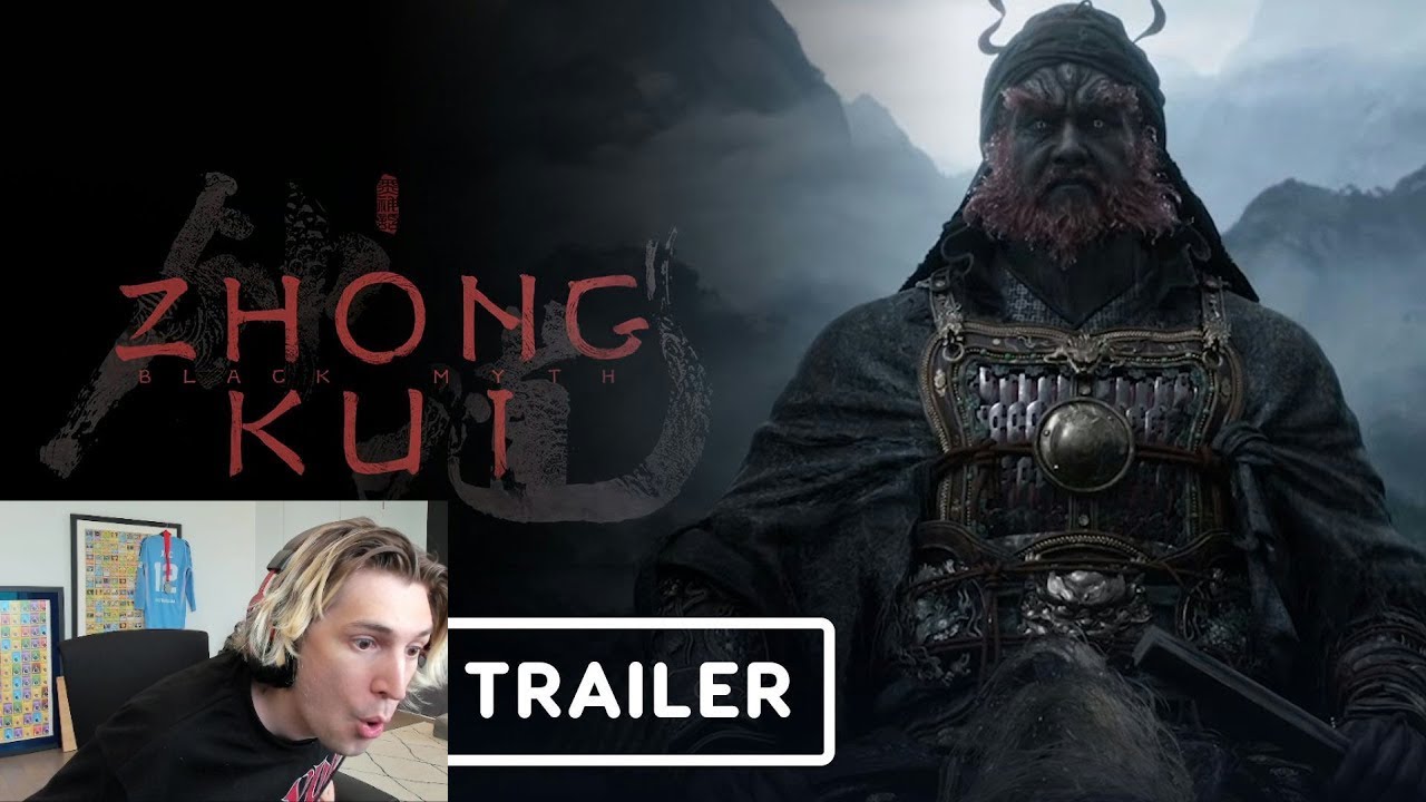 xQc реагирует на Black Myth: Zhong Kui | Анонс игры