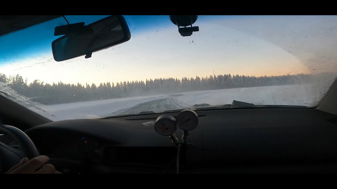 Passat B5 1.9TDI 4motion ice track drifting