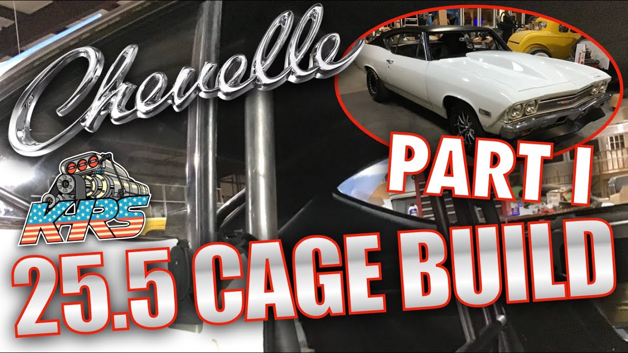 Chevelle 25.5 Roll Cage Build! The Ghost. Part 1. Main Hoop, #1 Bar, Harness, Helmet Bars Bend Notch