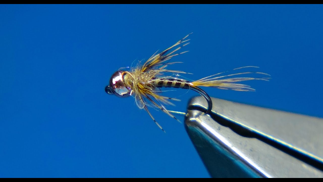 Tan & Copper Winter Bug/Euro Nymph by Davie McPhail