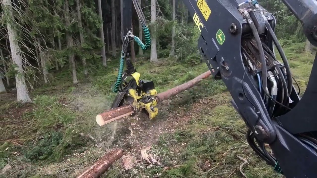 🌲Cabview🌲John Deere 1270G Working in the Rain🌧️ Part 2