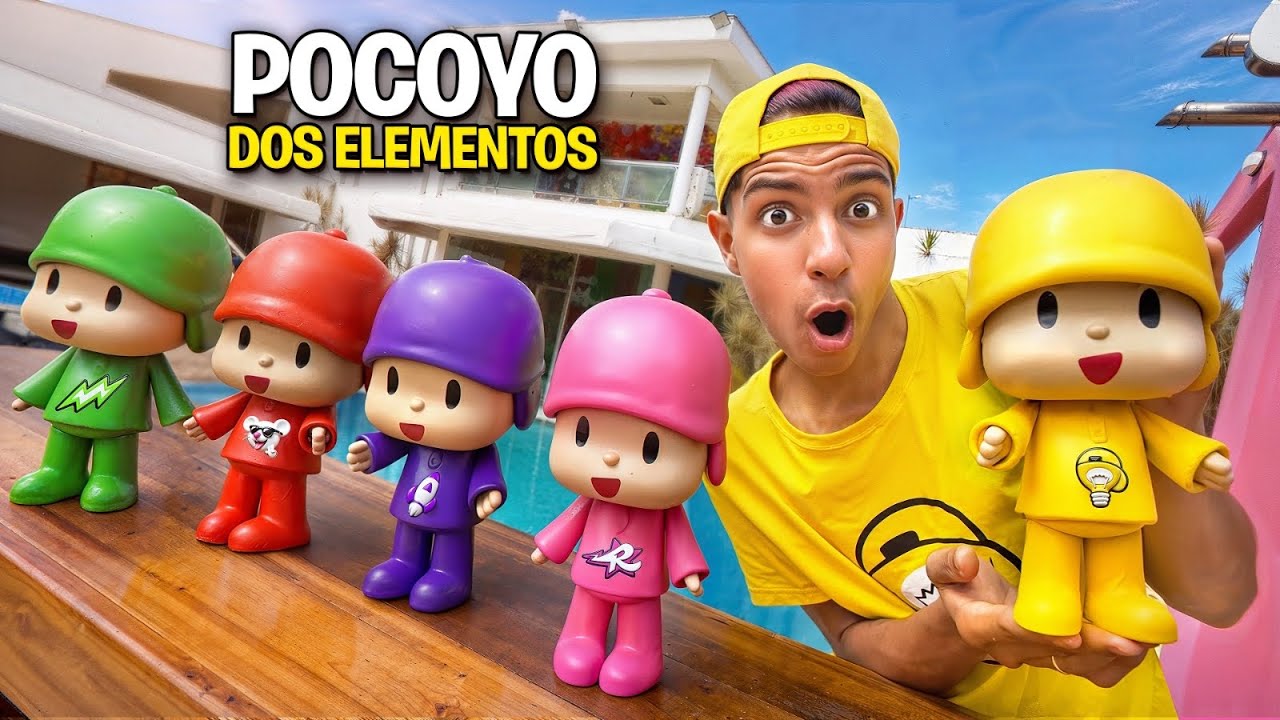 FIZ OS POCOYO DOS ELEMENTOS *Os Rosa gostaram ?