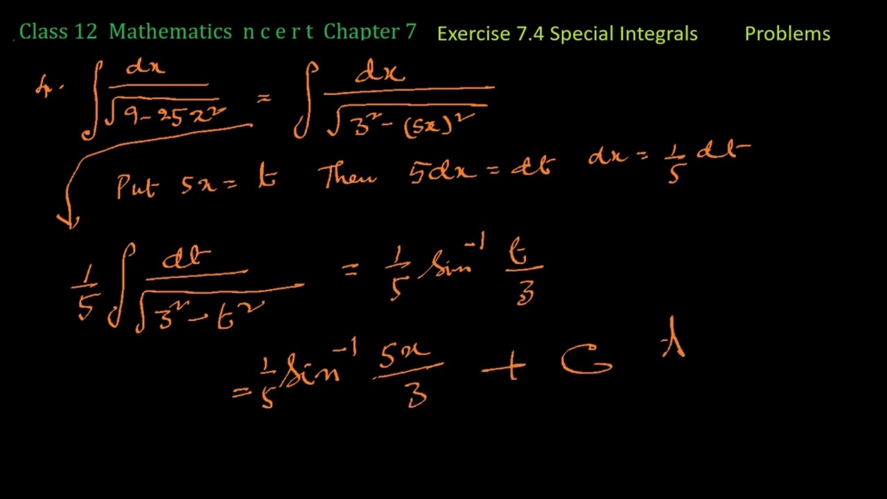 Class 12 Maths Chapter 7, Integration, NCERT Exercise 7 4, Problems 1 to 6