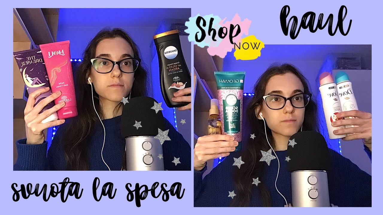 haul svuota la spesa | asmr triggers + whispering