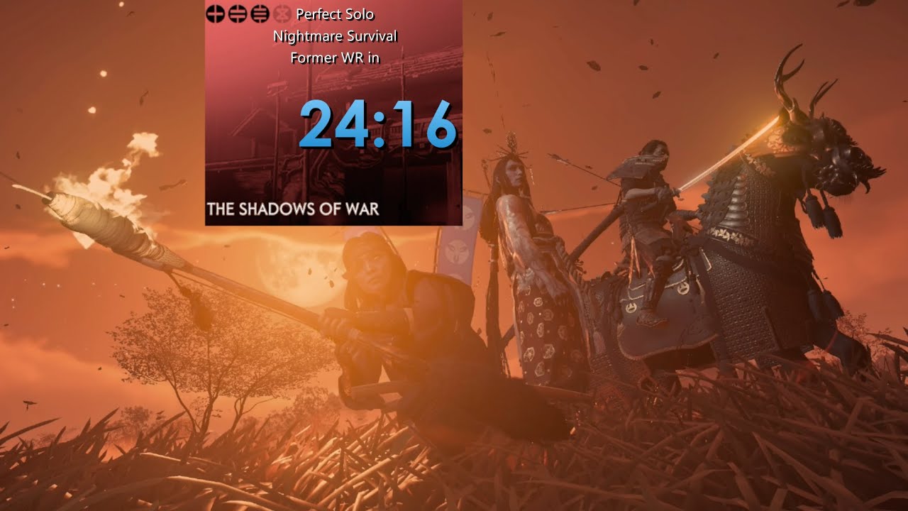 Nightmare Survival Perfect Solo Speedrun in 24:16 | Ghost of Tsushima: Legends