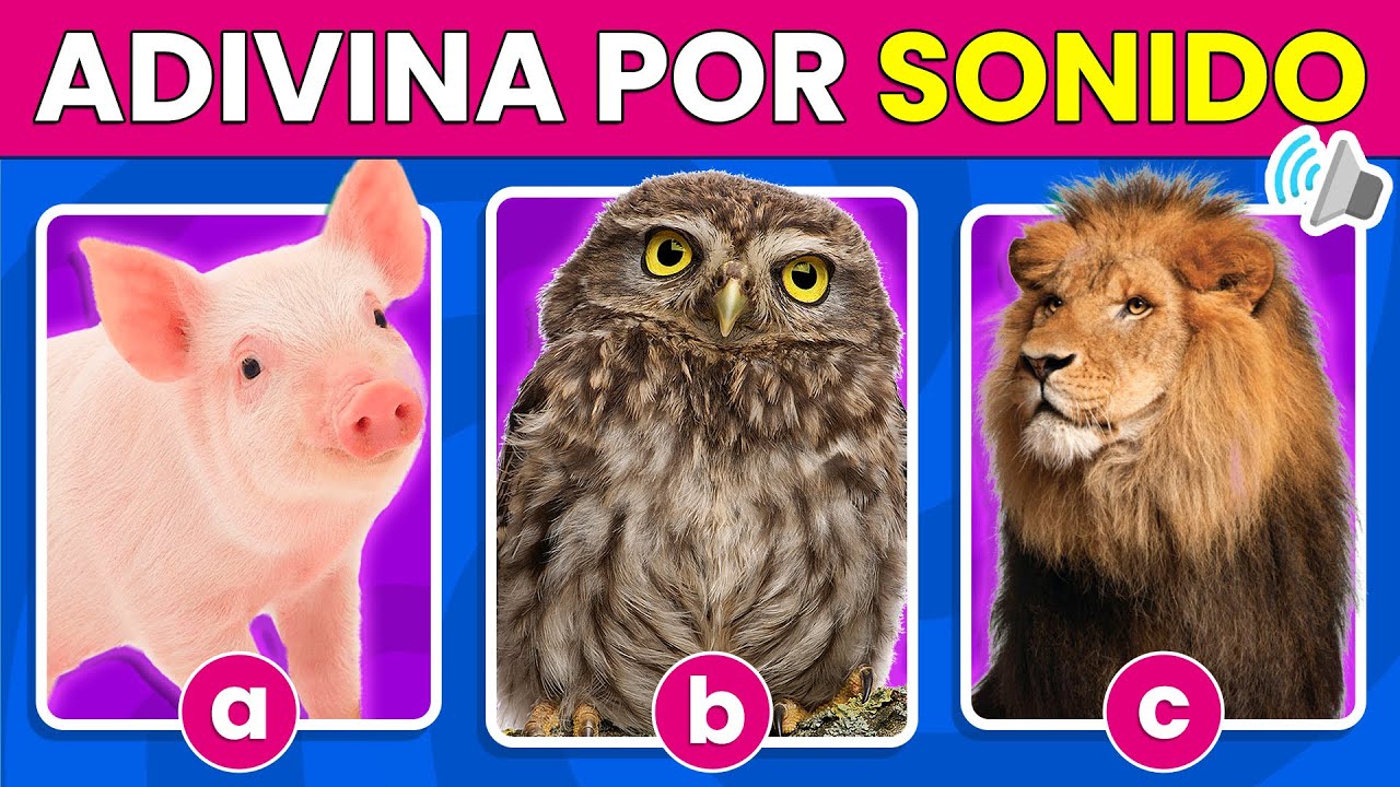 Adivina el Animal por el Sonido 🦁🔊🐷 | Quiz de Animales | Adivina los Animales ✅