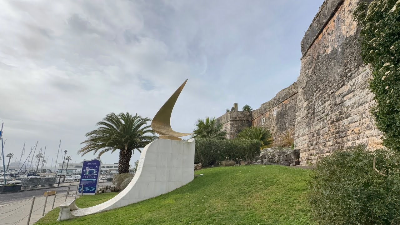 Portugal 191 small town Cascais - Walking｜Av.Dom Carlos I｜Passeiro Dona Maria Pia｜Marina de Cascais…