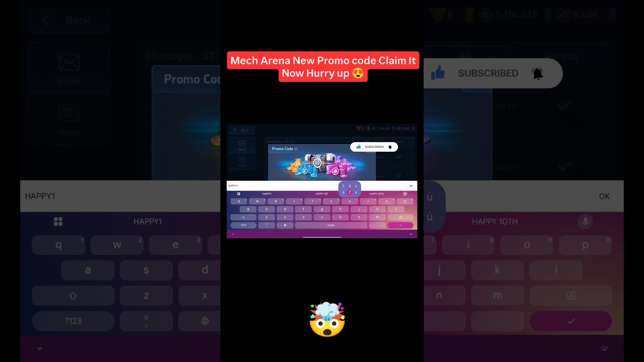 🔥 Claim This NEW Mech Arena Promo Code Hurry up! 😱🔥I Mech Arena #newpromocode #gaming #promocode