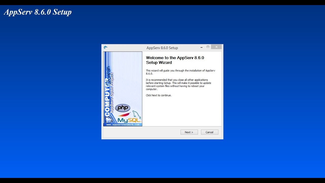 Instalar AppServ 2026 | MySQL | Apache | PHP | PHPMyAdmin | En Windows 10