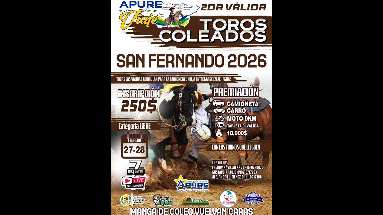 SAN FERNANDO 2026 / APURE EN UN VIAJE / II VALIDA DIA 2 - LINK 2