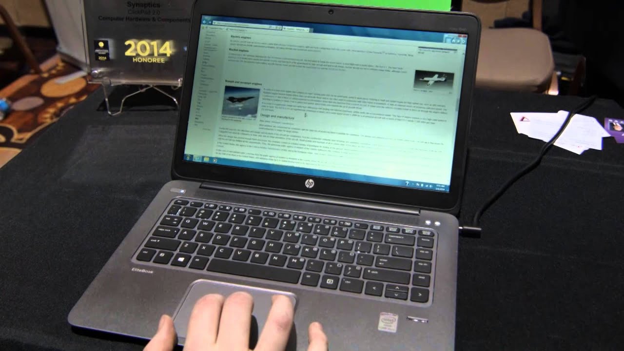 New Touch-pad Technologies from synaptics - CES 2014
