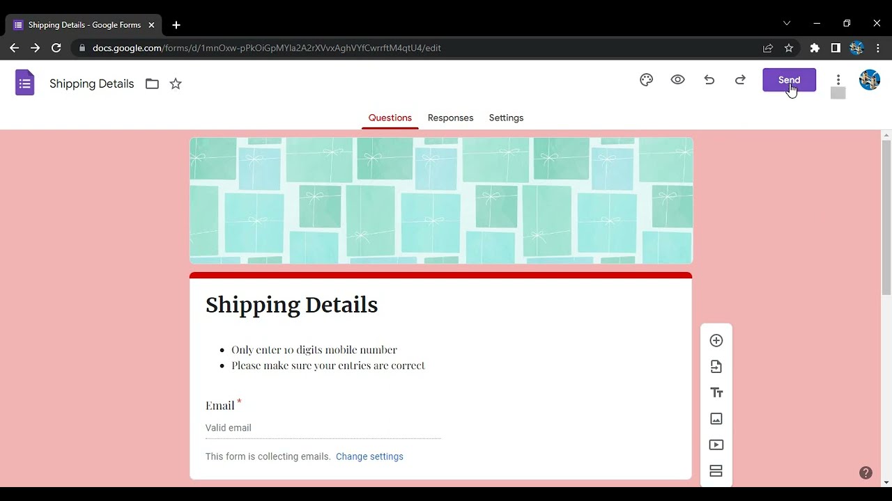 How to share Google Forms - Get the link to share a Google Form | Email & Link Sharing