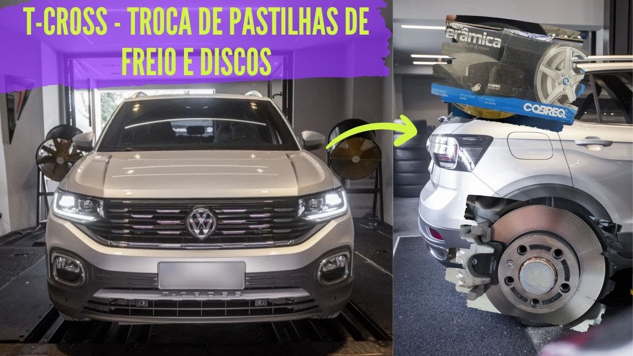 Troca de pastilhas de freio e discos detalhada - T-cross, Nivus, Virtus, Polo, Tiguan e Taos