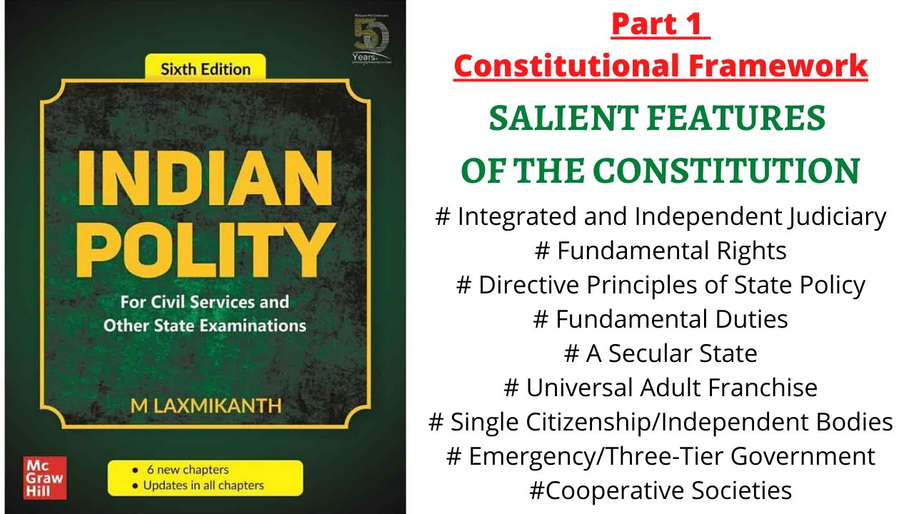 (V6) (Salient Features of Indian Constitution Part 2) Indian Polity for UPSC/PSC