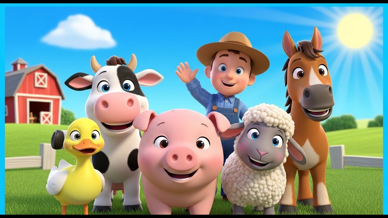 Old MacDonald Had a Farm 🚜 Fun Animal Nursery Rhyme,