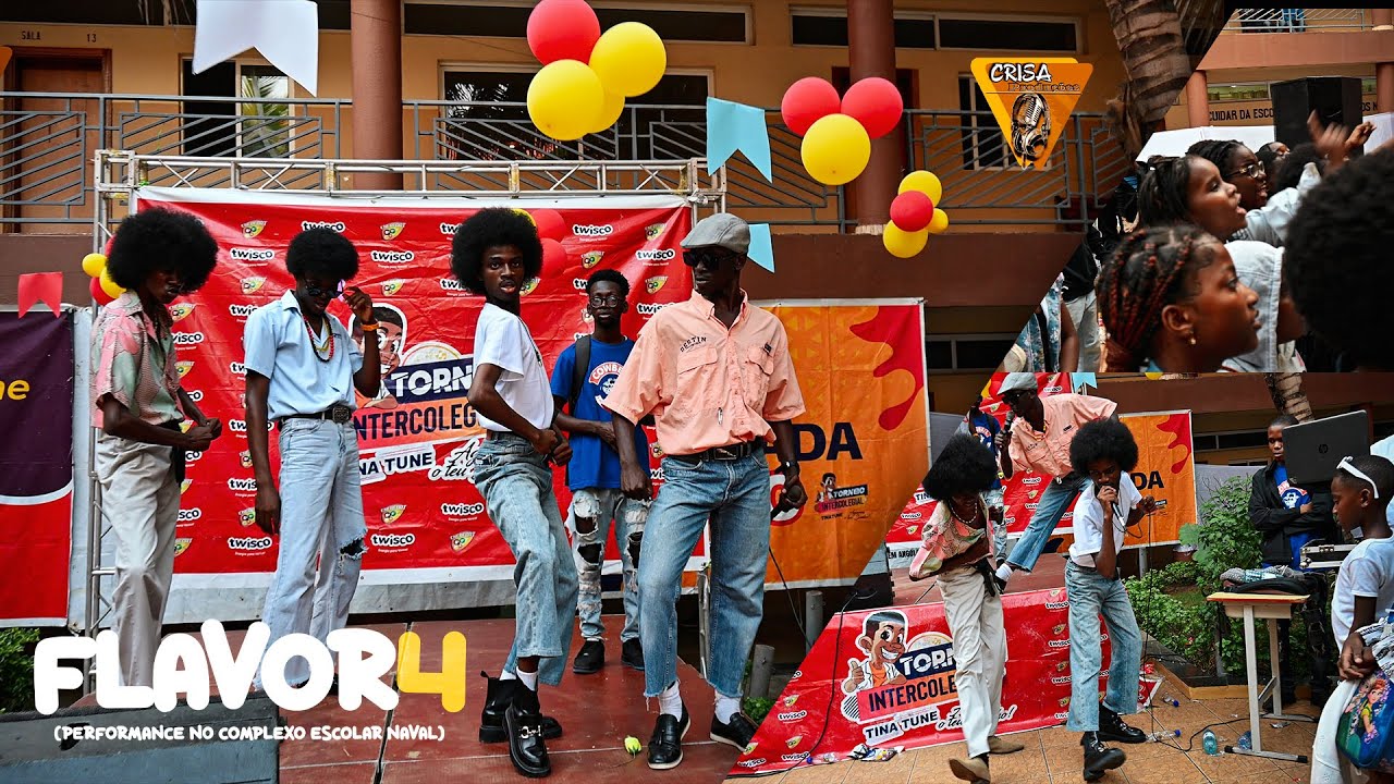 MAGNÍFICA PERMORMANCE DO GRUPO FLAVOR4 NO COMPLEXO ESCOLAR 