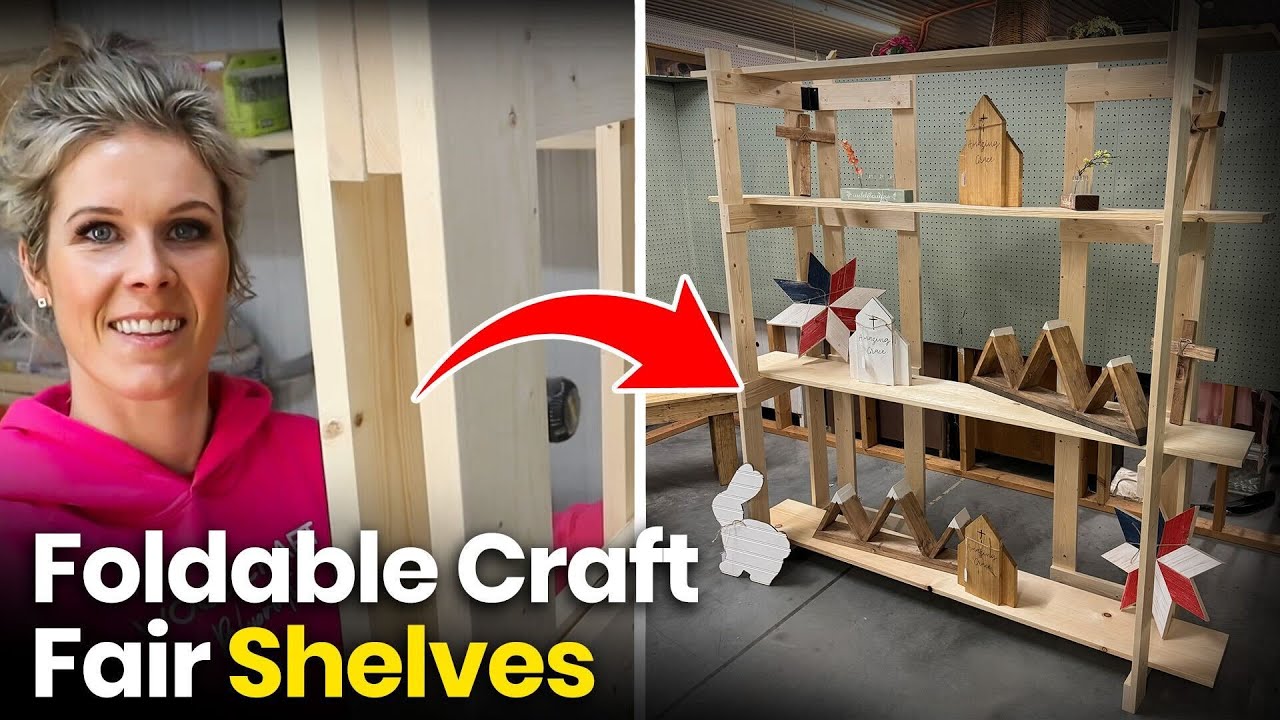 How to Make: Folding Craft Fair Display Shelves