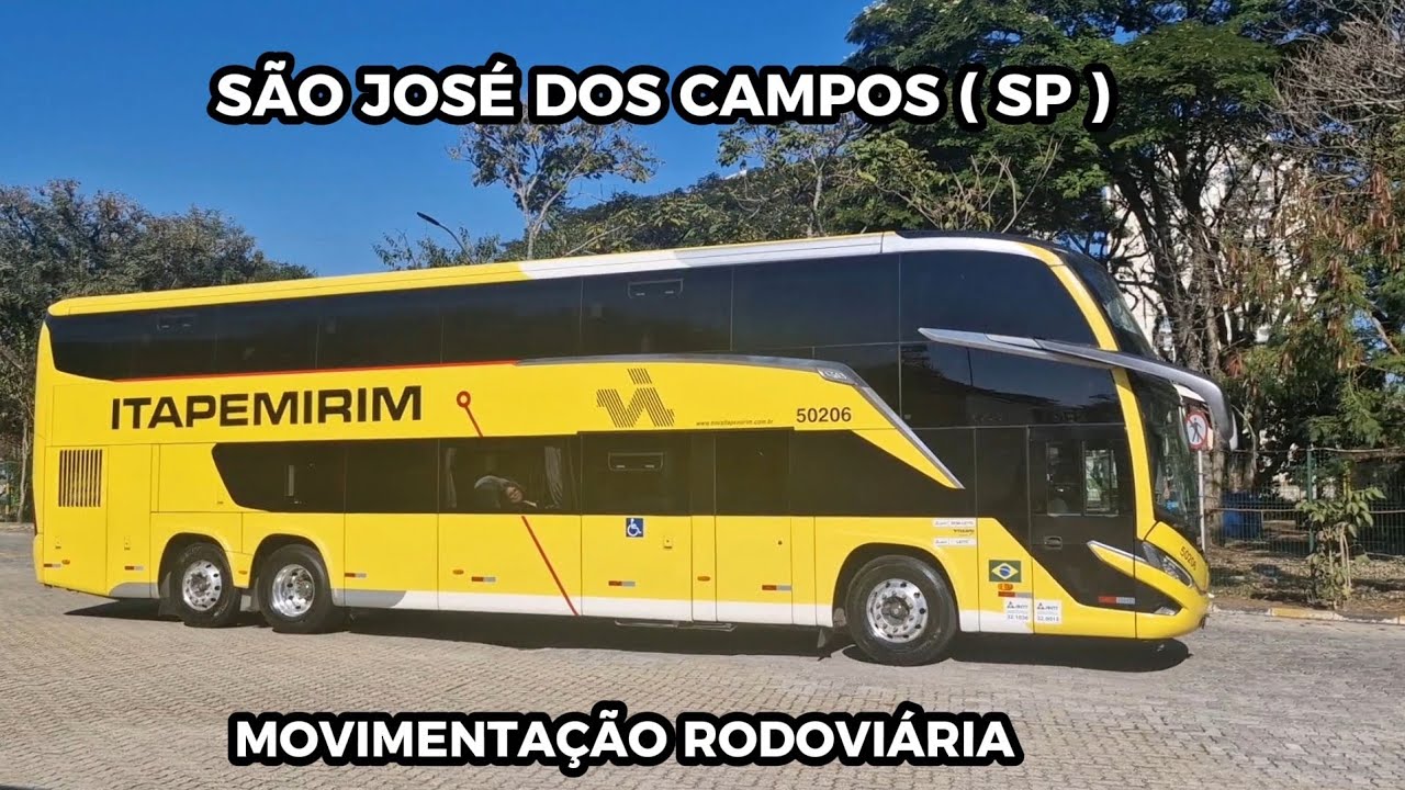 MOVIMENTO DE ÔNIBUS NO TERMINAL RODOVIÁRIO DE SÃO JOSÉ DOS CAMPOS ( SP )