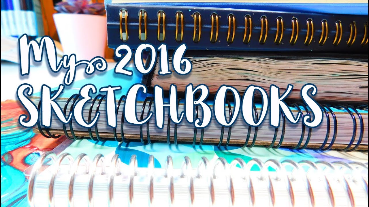 My 2016 SKETCHBOOKS - Sketches, Copics, Watercolor, Gouache & More! - MissKerrieJ -
