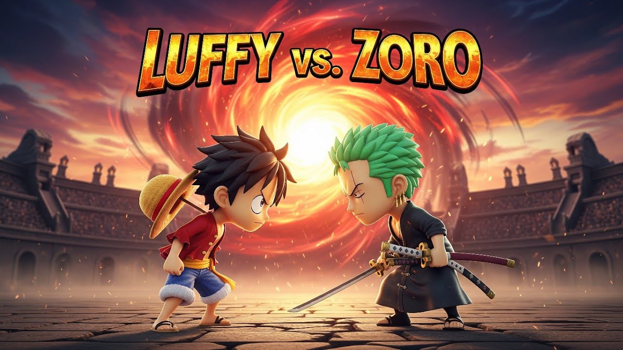 EPIC 3D Anime Fight: Straw Hat vs. Swordsman