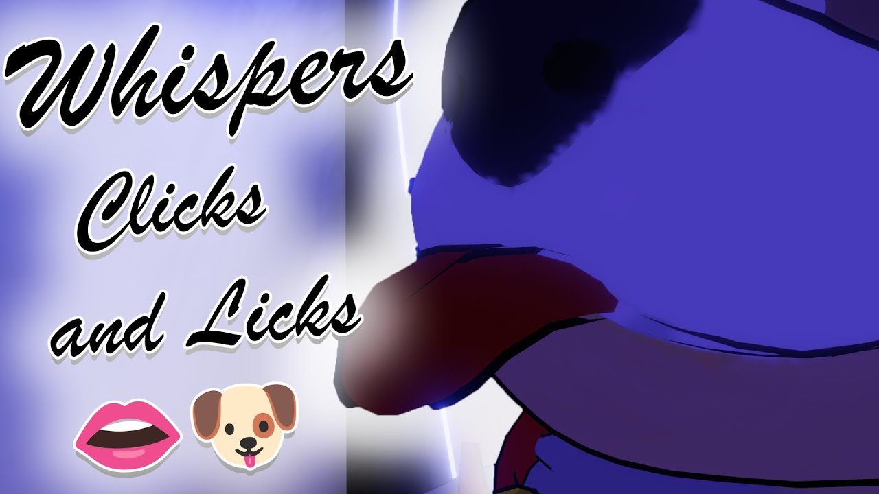 (Furry ASMR) 👄 Whispers, Lickies, and Clickies 👄 | Up Close Layered Breathy Triggers From a Puppy