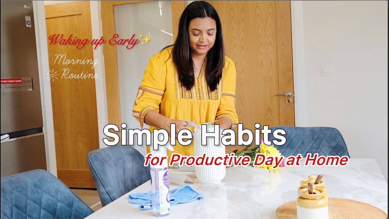 5 AM Morning Routine |6 Simple Habits to be Productive at Home| Home Organisation,DIY Bags@POPSEWING