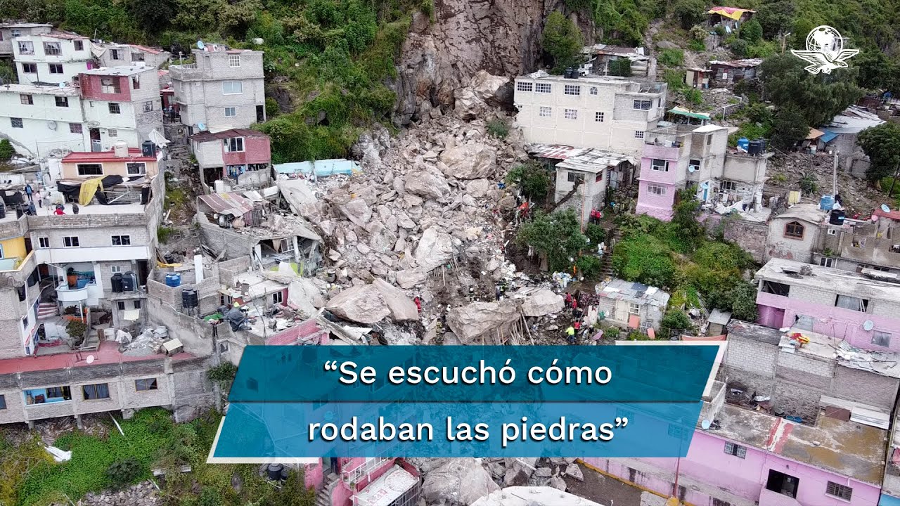 “Todo retumbó, fue un ruido espantoso, luego mucho polvo