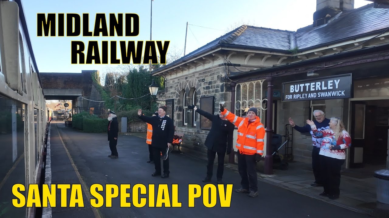 Santa Special Steam Train Ride 2025 – Midland Railway POV Experience