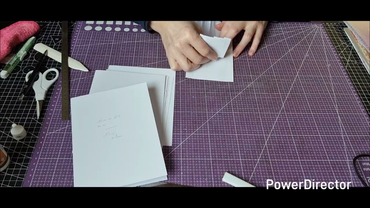 Premier tuto la reliure en U et les pages de l'album 