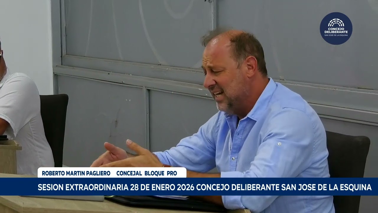Sesión Extraordinaria 28 de Enero Concejo Deliberante  Municipalidad de San José de la Esquina