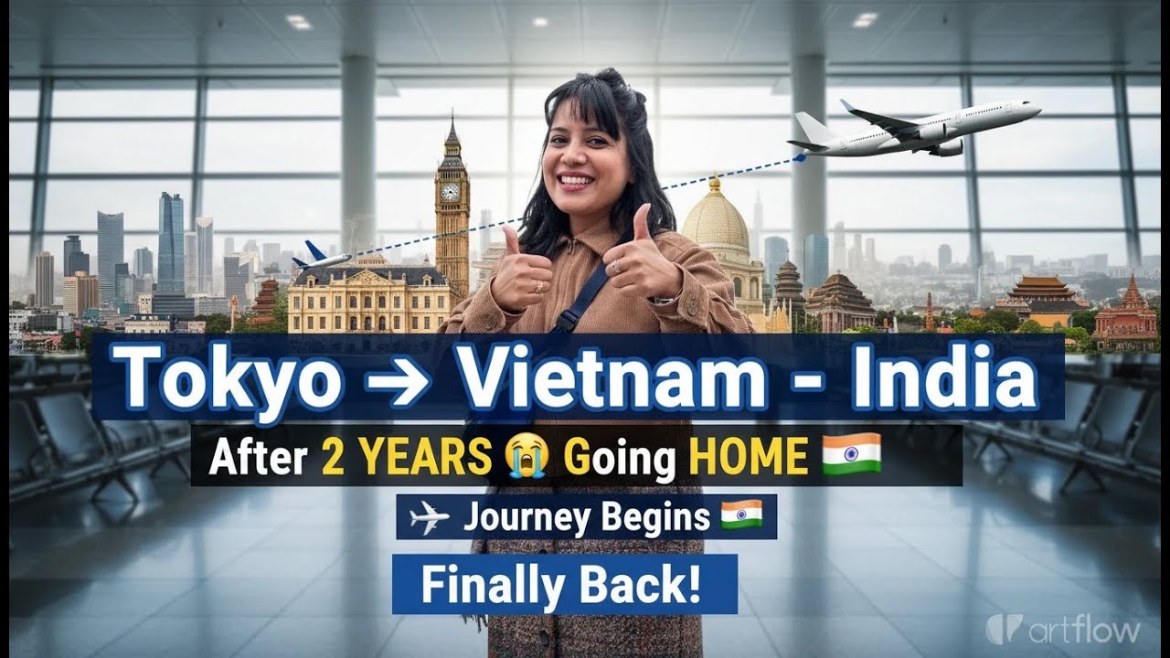Going Back to India After 2 Years | Tokyo to India Journey 🇯🇵✈️🇮🇳🌏 Ho Chi Minh stopover exploration