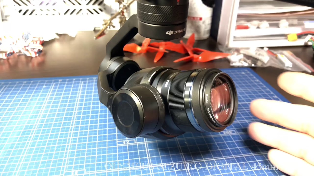 Inspire2 Zenmuse X5SにOLYMPUSレンズ各種を装着して試す