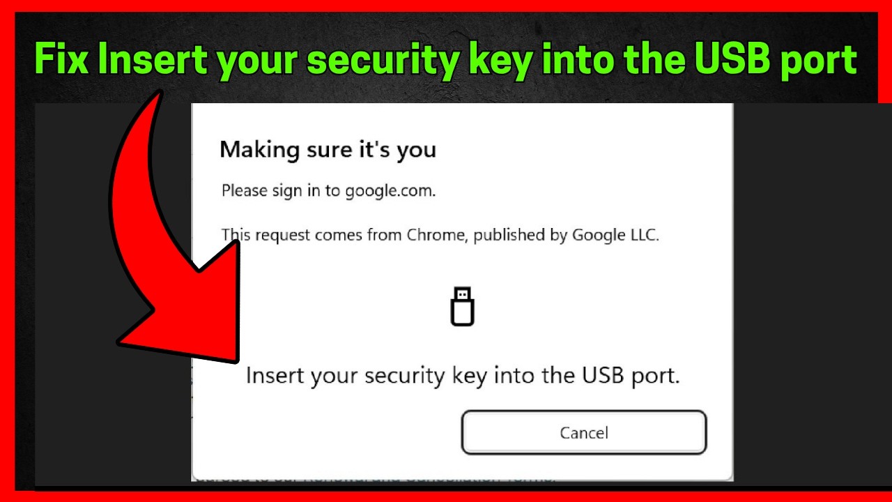 Как исправить ошибку &laquo;Вставьте ключ безопасности в USB-порт&raquo; (Windows 10 и 11)