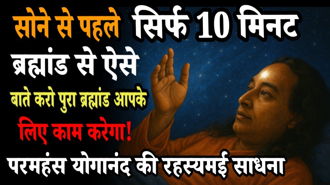 सोने से पहले10 मिनट ब्रह्मांड से ऐसी बाते करो पूरा ब्रह्मांड आपके लिए काम करेगा#ParamahansaYogananda