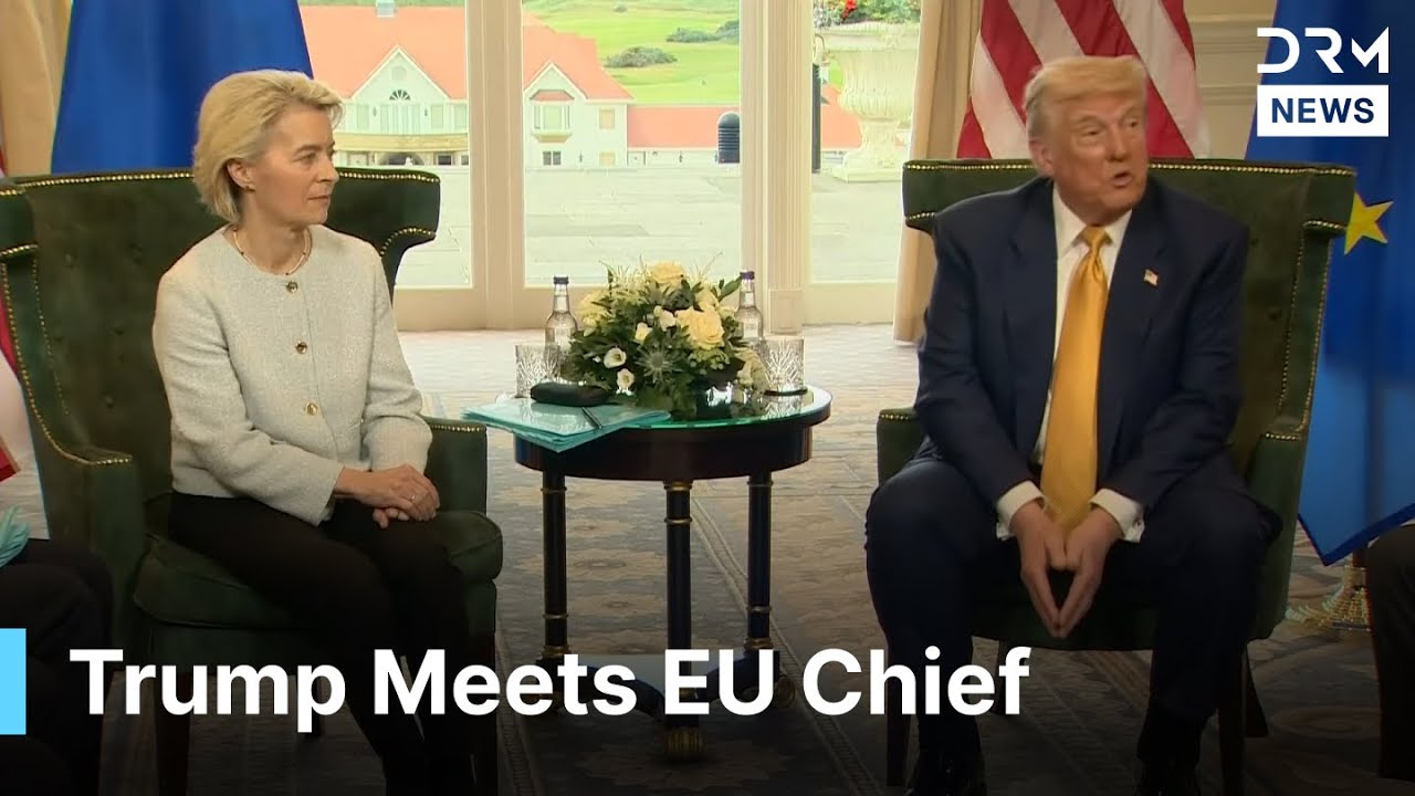 FULL MEETING: Trump Meets European Commission President Von der Leyen in Scotland | AC1G