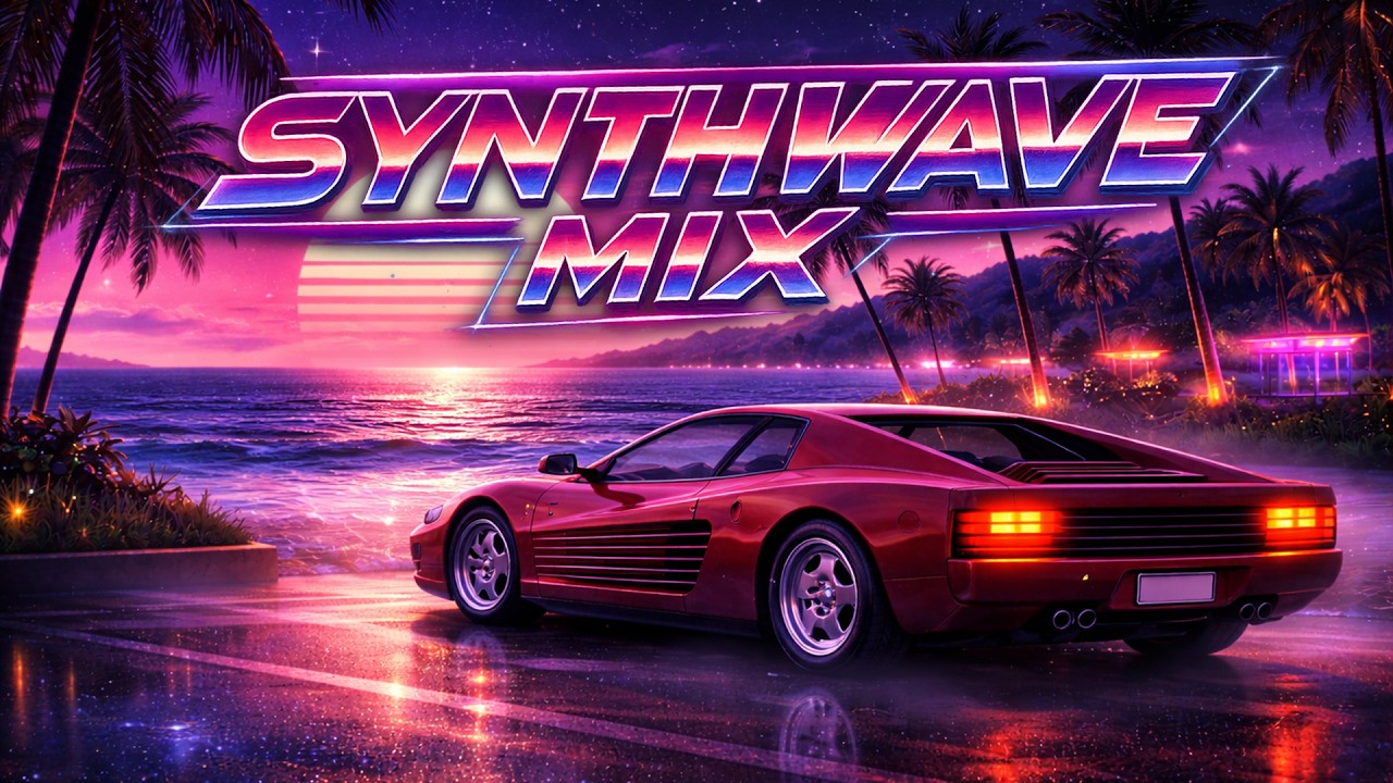 Synthwave Mix 2026 | 80's Retrowave Night Drive Playlist | 1 Hour