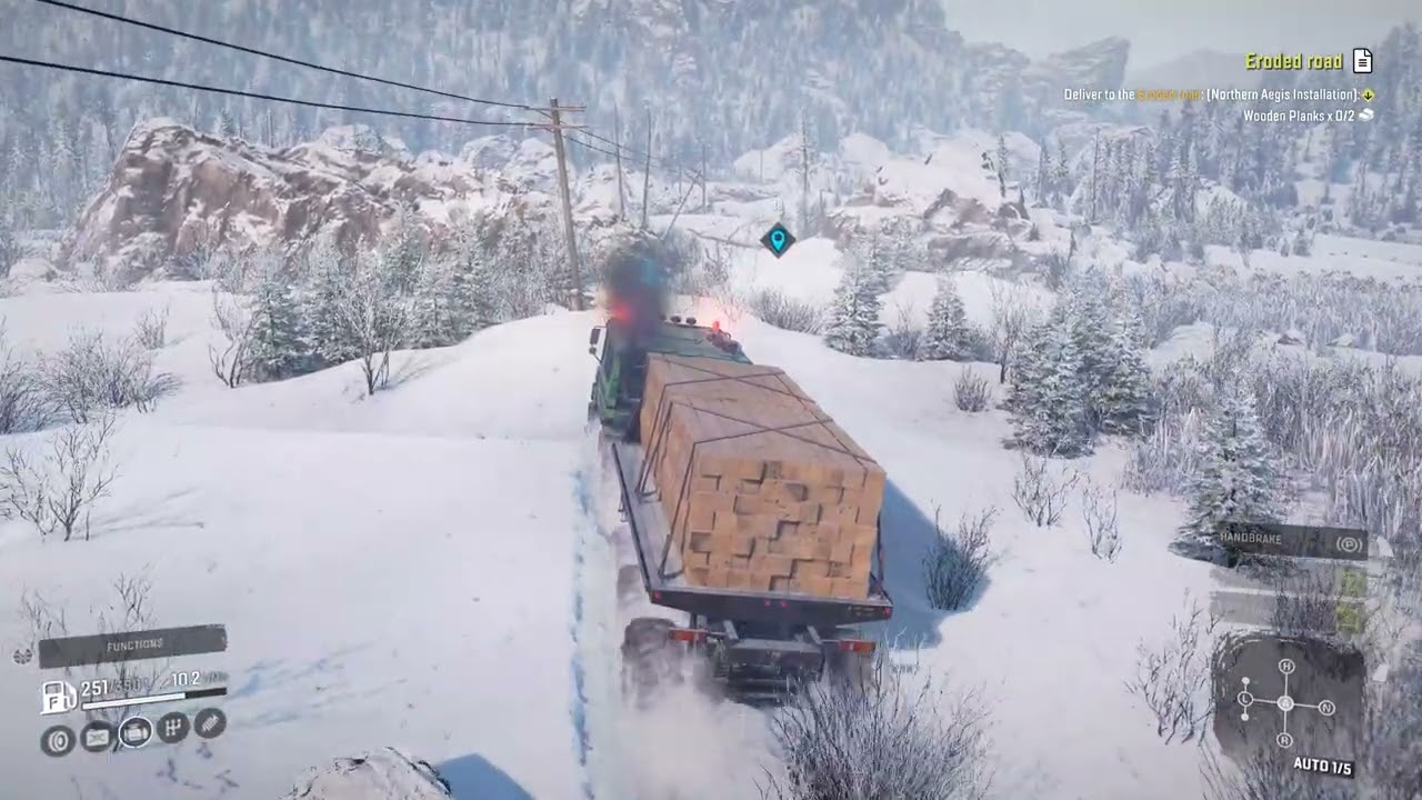 SnowRunner Eroded road 4K