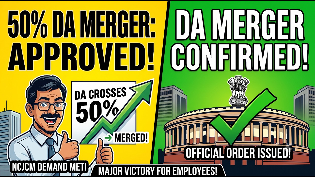 50% DA will be merged with basic for central govt employees under 8th pay comission says NCJCM