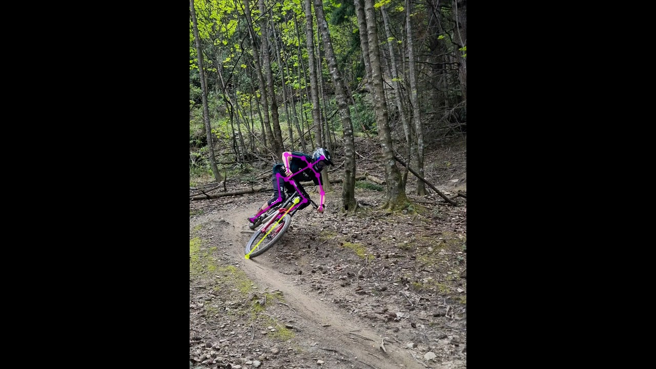 Body rotation in corners for extra stability and grip! #mtbcoaching #mtbskills