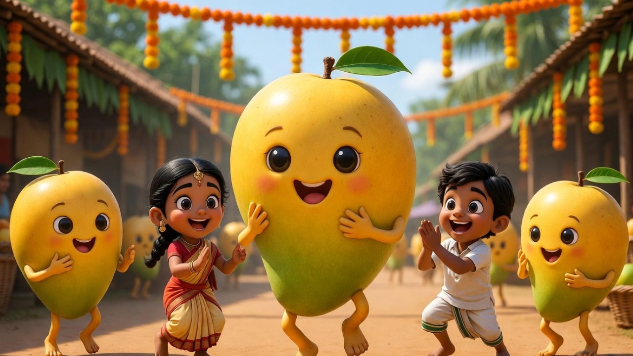 குண்டு குண்டு மாம்பழம் | Mango Song | #tamil l #nurseryrhymes |#mango | #tamilsong | #childrensongs