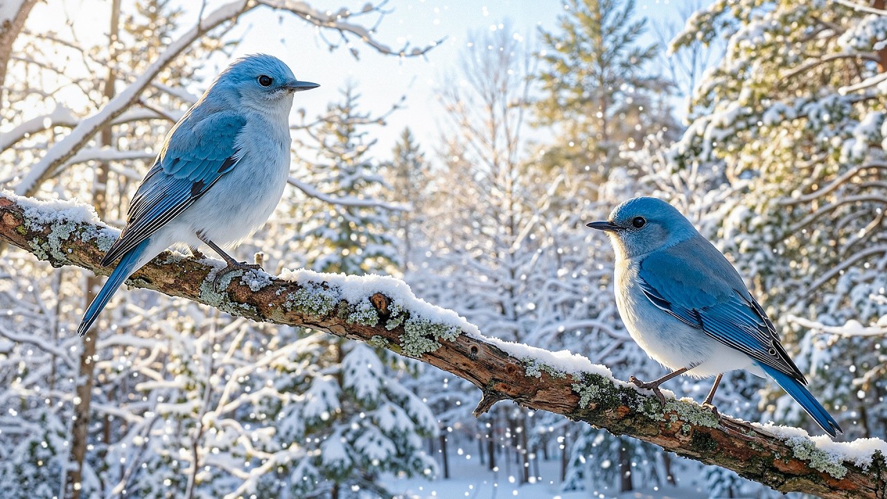 ❄️ Snow Birds Morning Song with Relaxing Piano Music for Peaceful Mind 🎹
