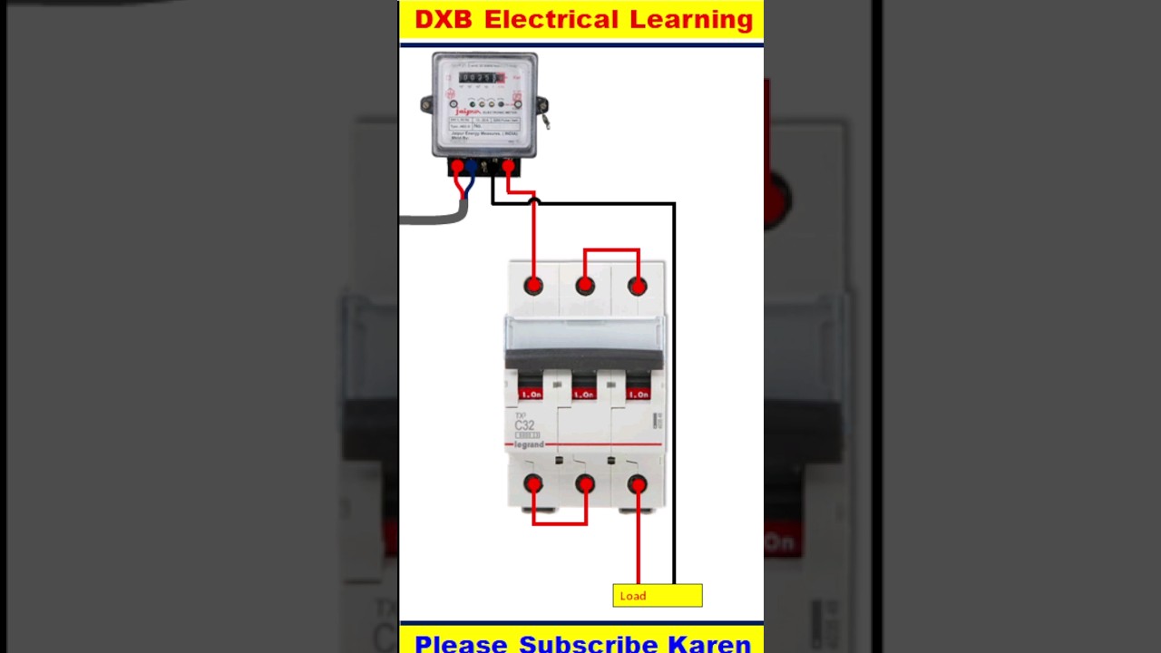 3Phase MCB Single phase me kaise Use Karen | 3phase MCB For Single phase | #shortsvideo #shorts