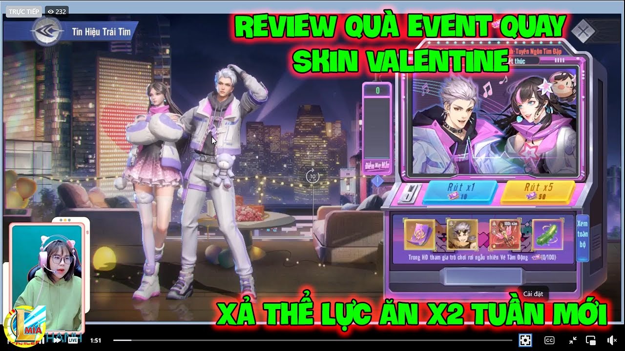 Đấu La Đại Lục-Hồn Sư Đối Quyết : Review Quà Event Quay Skin Valentine, Xả Thể Lực Ăn X2 Tuần Mới