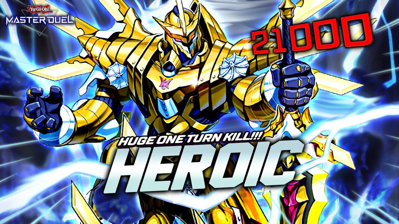 HUGE ONE TURN KILL NEW HEROIC CHAMPION DECK / OVER 20.000 ATK [Master Duel]