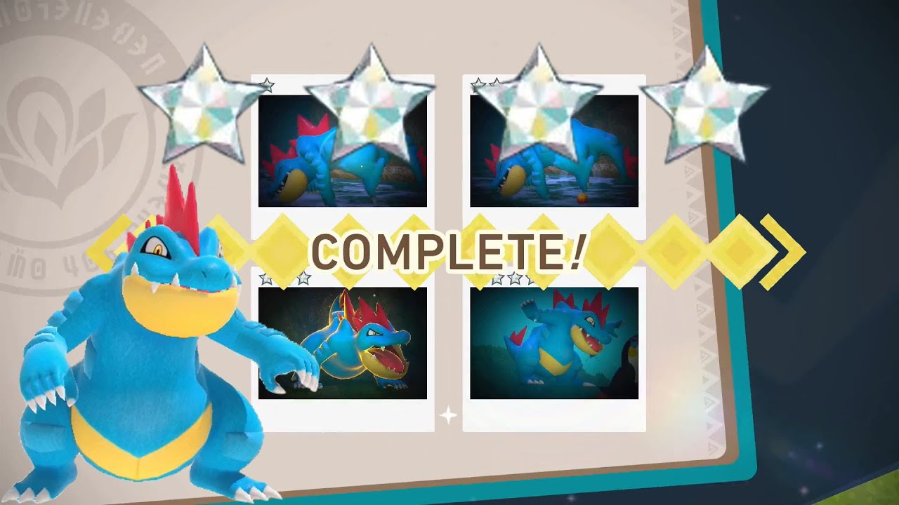 How To Get 1 To 4 DIAMOND STARS For Feraligatr! New Pokemon Snap!